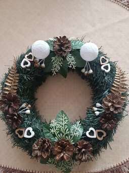 Vianočné ozdoby - venčeky - 3