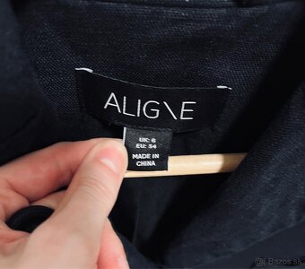 ALIGNE dámske čierne ľanové sako 34 - 3