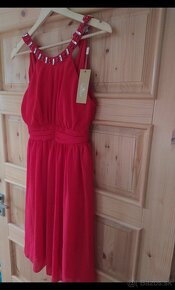 Krátke červené šaty veľ. S - 3