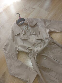 Hnedý trench coat × S - 3