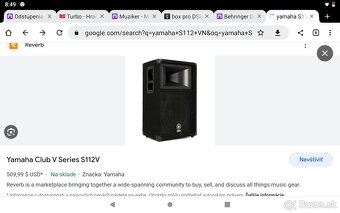 Predám komplet PA ,alebo iba Repro boxy Yamaha. - 3