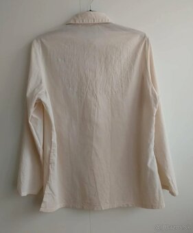 Dámska béžová blúzka/halenka/košeľa s s dlhým rukávom (Fiona - 3