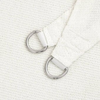 Tieniaca plachta 5x6x6 (trojuholník) biela HDPE - NOVÁ (2ks) - 3