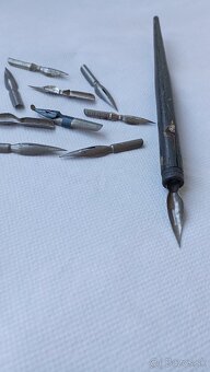 Atramentové starožitné pero... - 3