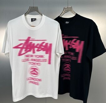 Stussy Blurred Tričko World Tour - 3