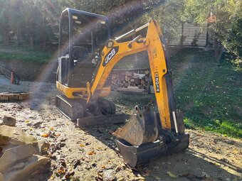 Minibager Jcb 8014+dvojnapravový prívesný vozík Gx84 - 3