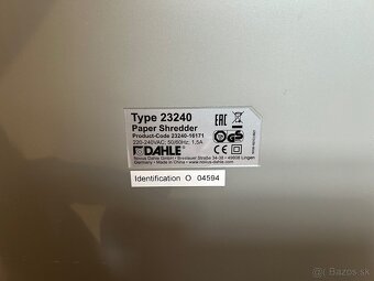 Skartovacka Dahle Paper SAFE240 - 3