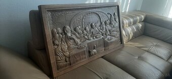 Drevený obraz "Posledná večera V-41 cmŠ-73cm,hr 4cm - - 3
