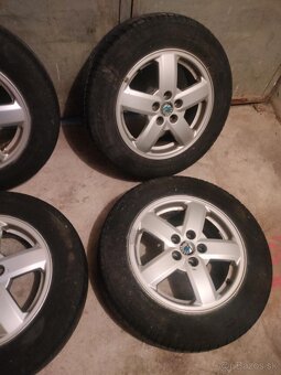 4ks alu disky orig Škoda 5x100 r15 + pneu 195/65 5mm - 3