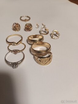 Prstene zlaté náušnice - 3