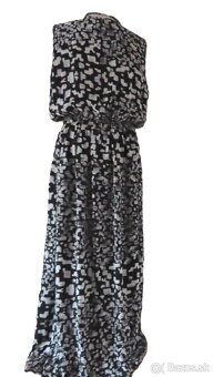 Dlhé hodvábne šaty Jaeger, veľ.XL - 3