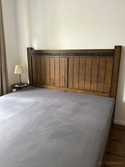 Rustikálna manželská posteľ 180x200 - 3