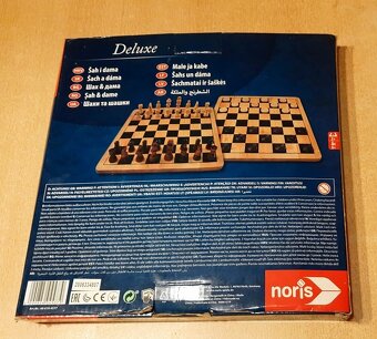 Predám drevené Šachy + Dáma DeLuxe - 3