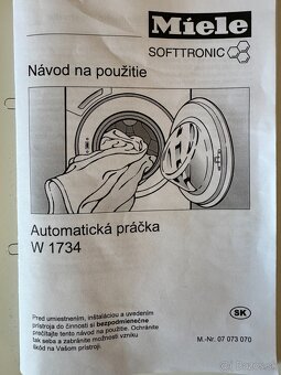 Práčka Miele W1734 a Sušička Miele T7744C - 3