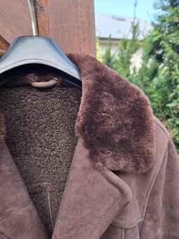 Pánsky zimný kabát z pravej ovčej kože a vlny KARA - 3