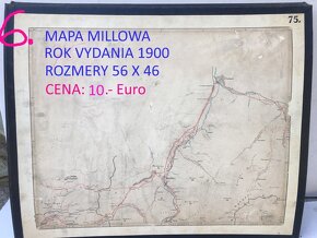 Staré mapy rok 1875-1945 rôzné regióny Slovenska - 3