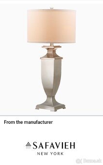2x stolná (nočná) lampa SAFAVIEH (New York) - 3