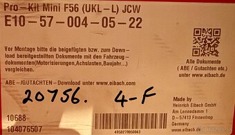 Eibach Pro-Kit pružiny – MINI F56 JCW / Cooper S (non-VDC) - 3