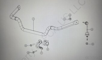 Dodge Ram 1500 (od r.v. 2018) stabilizačné tyčky - 3