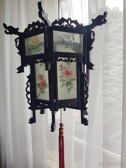 Čínsky drevený luster - 3