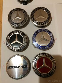 Predám stredové krytky (pukličky) Mercedes - priemer 75 a 60 - 3