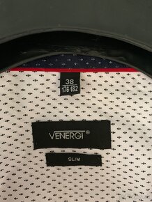 Pánska biela košela s jemným vzorom - 3