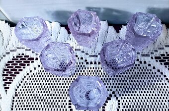 Poháriky, krištáľové sklo - 3