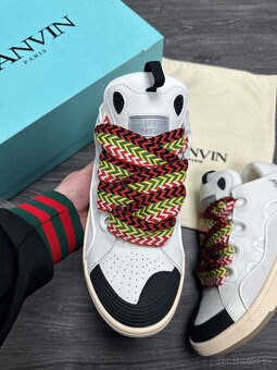 Lanvin Curb suede trim tenisky full balenie - 3