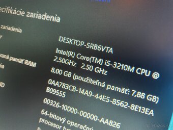 Hp Probook 6570(15.6LED )i5/8gb ram /250gb ssd/w10 - 3