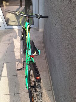 Predám detský bicykel 24kola Cube zeleny - 3