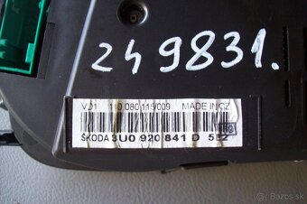 Pristrojova doska - budíky octavia 1,8T - 3