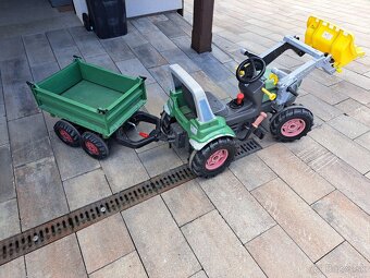 Šľapací traktor fendt 930 s vlečkou - 3