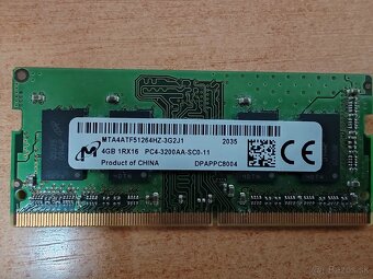PREDÁM RAM SAMSUNG A MICRON DDR4 SODIMM 4GB - 3