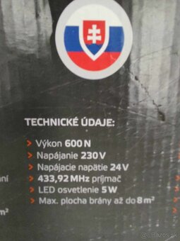 Pohon na sekčnú garážovú bránu - 3
