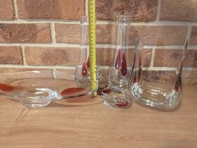 hutné sklo misa, váza, popolník - 3