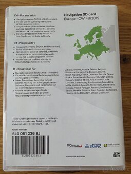Predám originálnu SD kartu s mapami pre Škoda & VW navigácie - 3