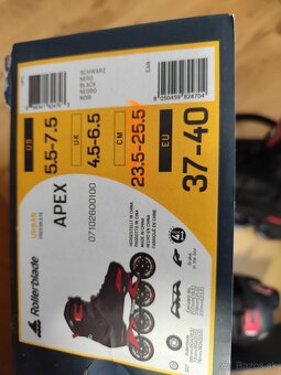 Korčule Rollerblade APEX - 235, black č. 37-40 - 3