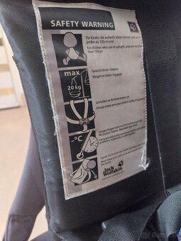 Detský turistický nosič Jack Wolfskin. - 3