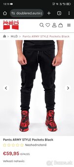 Predám Pants ARMY STYLE Pockets Black - 3