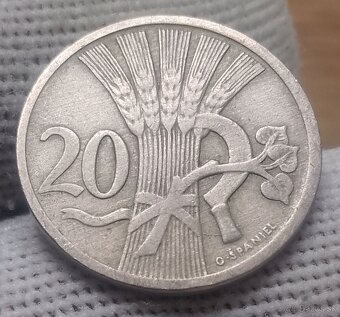Československé 20 haliere. - 3
