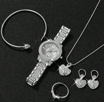 Dámsky 5-dielný SET, strieborný - 3