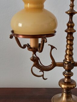 Dvojramenna bronzova lampa - 3