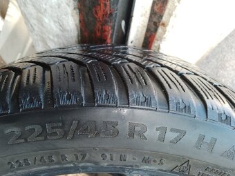 2x zimné pneumatiky 225/45 r17 - 3