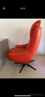 Kožené točiace kreslo - 3