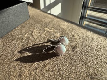 Zlaté náušnice s opálom - 3