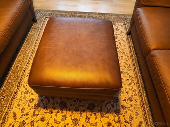 Predám koženú sedačku s taburetkou - 3