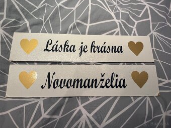 Svadobná výzdoba na auto - 3