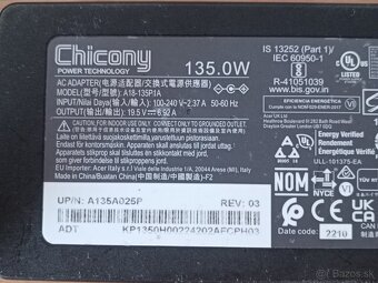 Chicony nabíjačka for Acer - 135W - 3