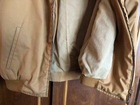 Pánska ľahká futrovaná bunda - svetlo hnedá, veľkosť L - 3