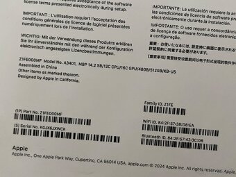 MacBook Pro M4 Pro 12C 48GB RAM 512GB disk (ma mdm bypass) - 3
